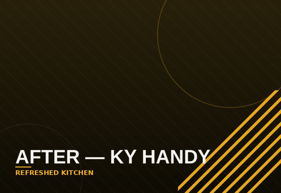 Kitchen after KY Handy renovation