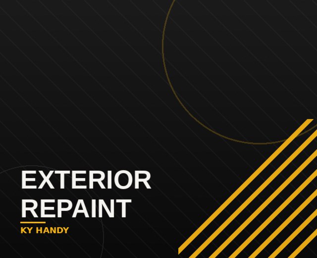 Exterior repaint project