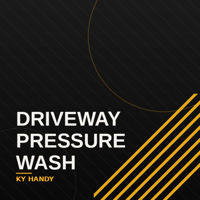 Driveway pressure washing project